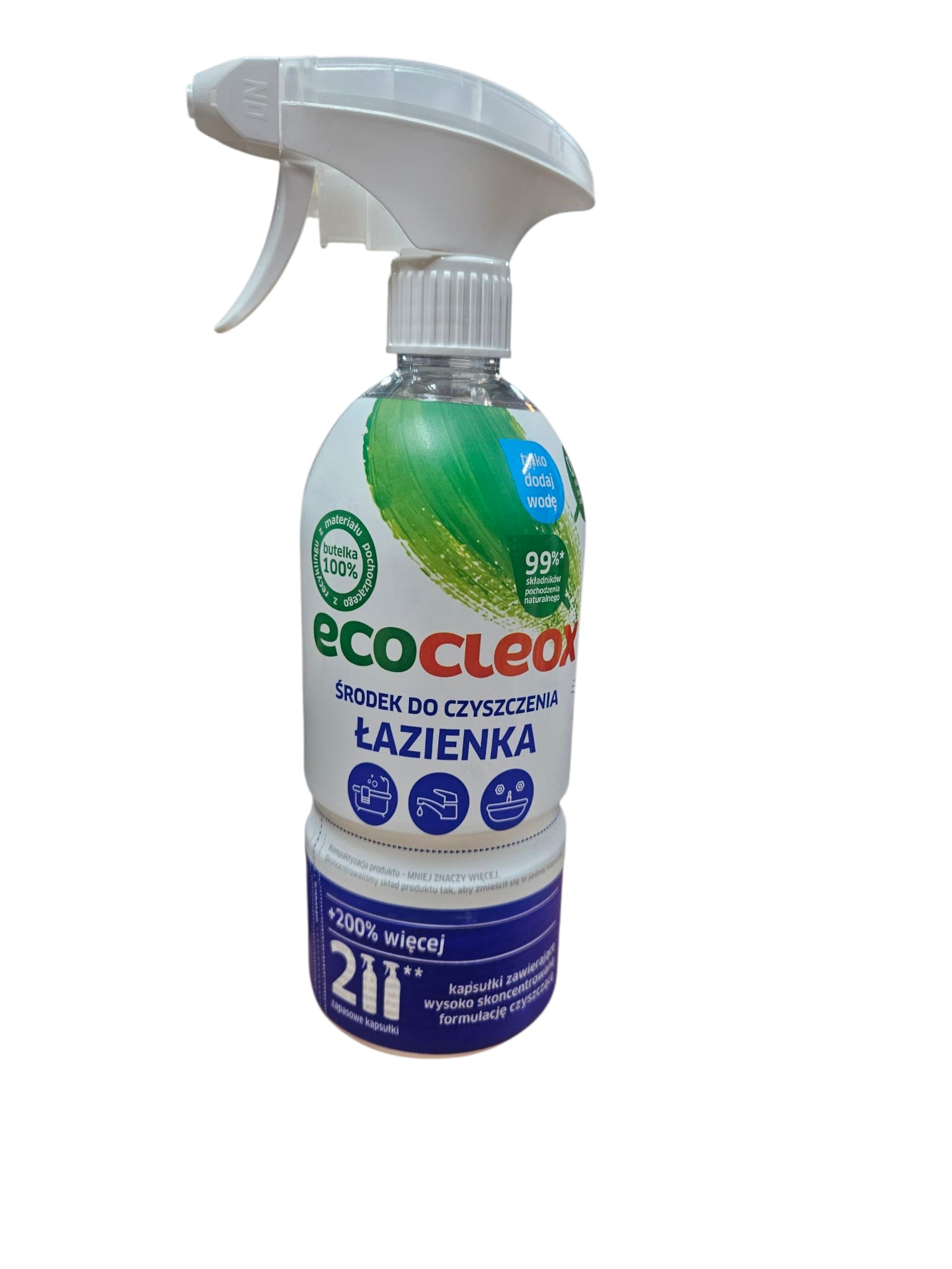  EcoCleox vannasistabas tīrīšanas līdzeklis.