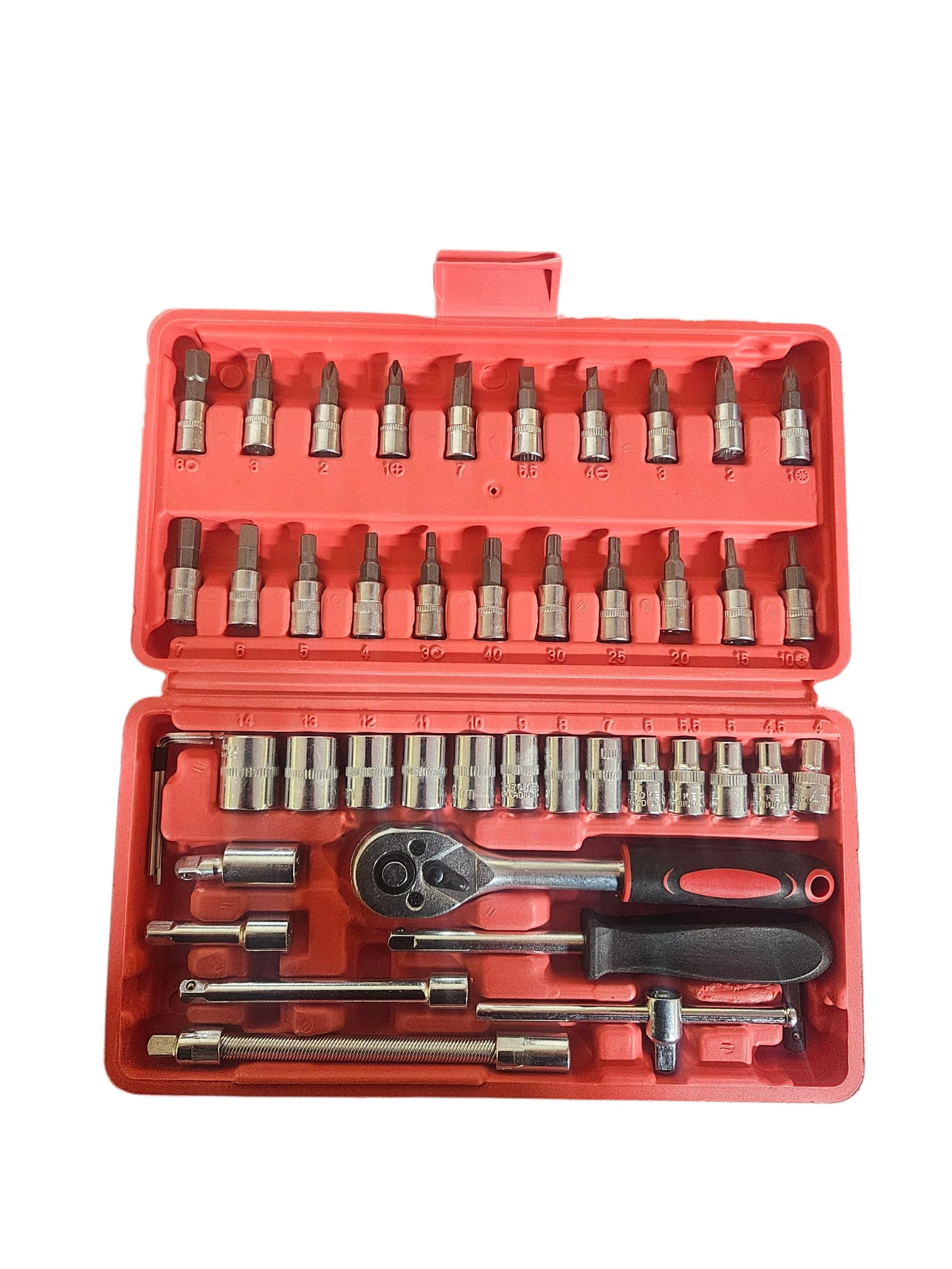 46 gab. ligzdu atslēgu komplekts – “NEW TOOLS”