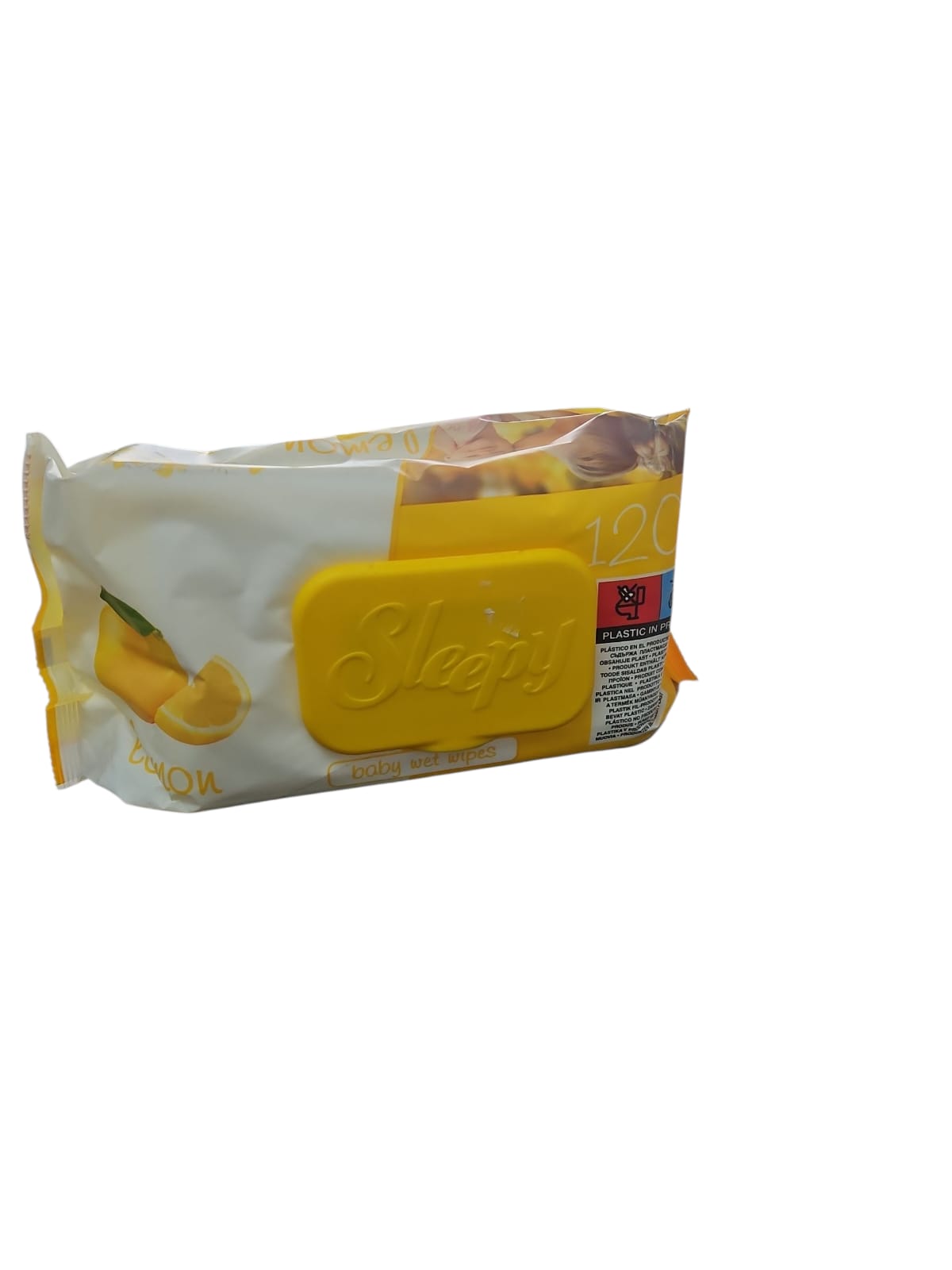 Sleepy mitrās salvetes bērniem – Lemon, 120 gab.