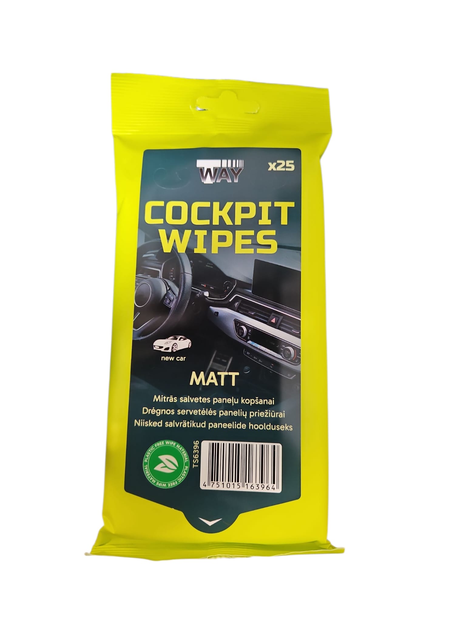 WAY Cockpit Wipes – Matt, 25 gab.