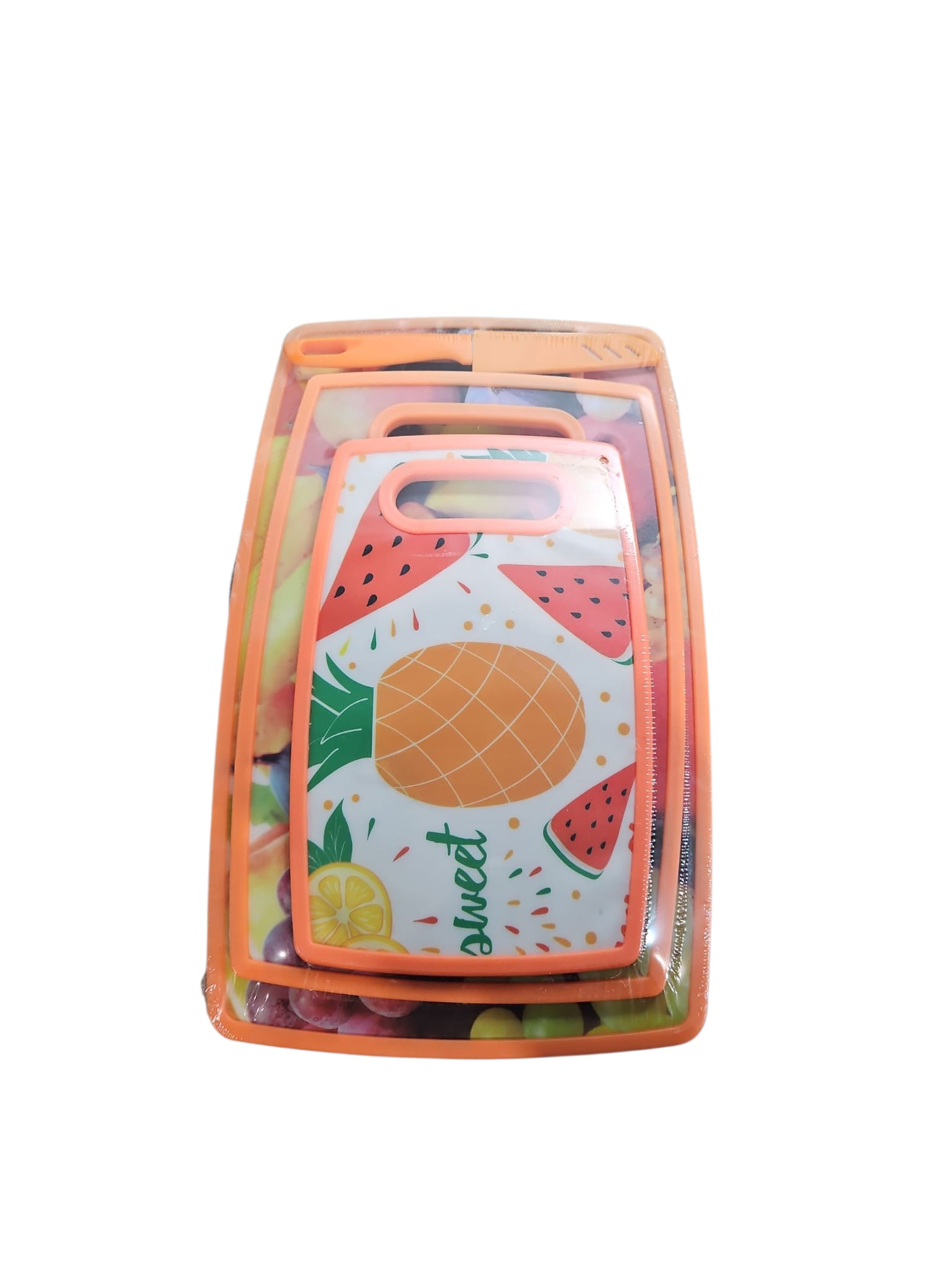 3 gab. virtuves dēlīšu komplekts ar augļu dizainu 🍍🍉