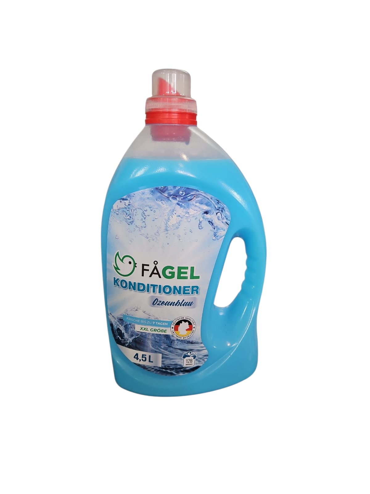 Fågel Konditioner Ozeanblau – veļas mīkstinātājs ar okeāna svaiguma aromātu.