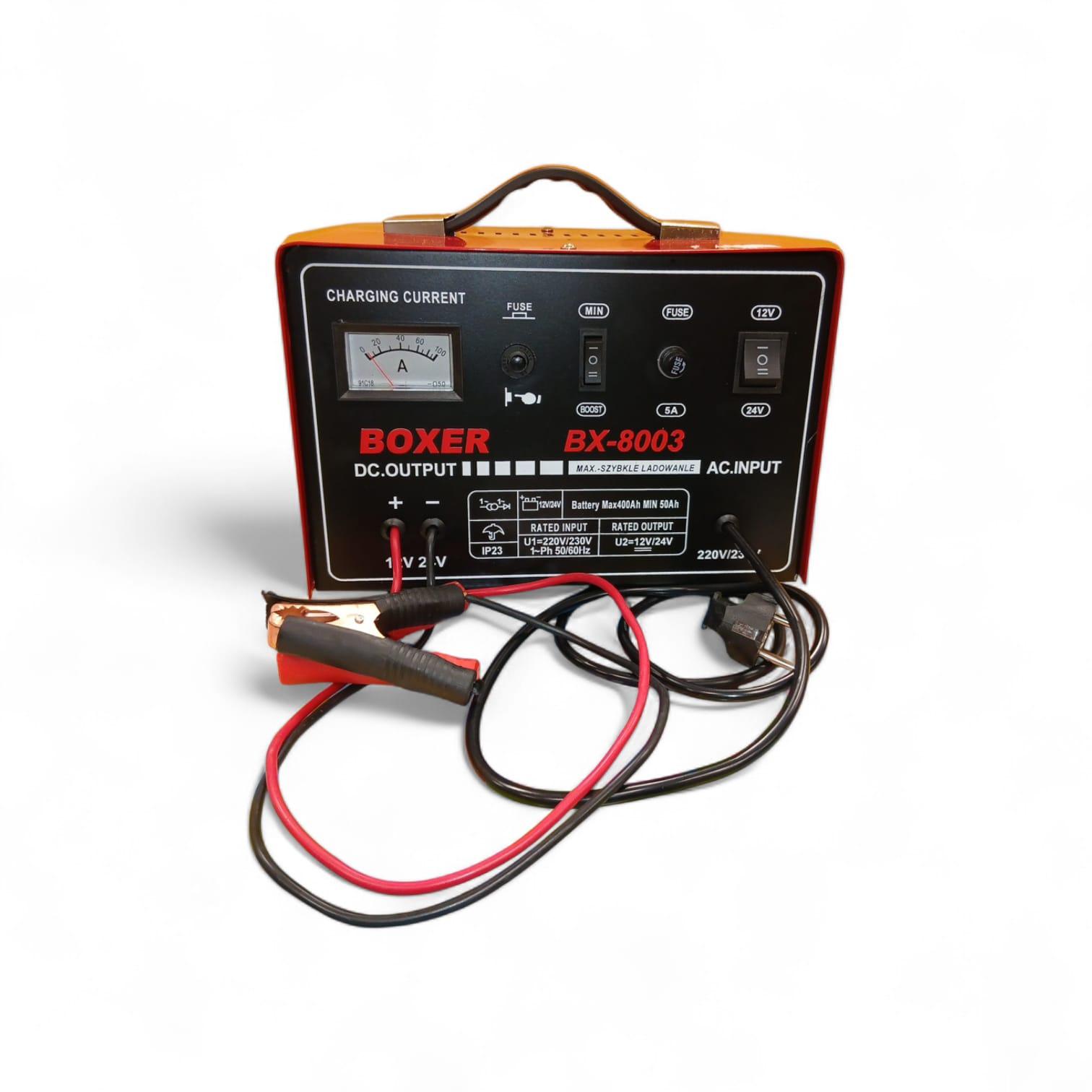 BOXER BX-8003 automātiskais akumulatoru lādētājs