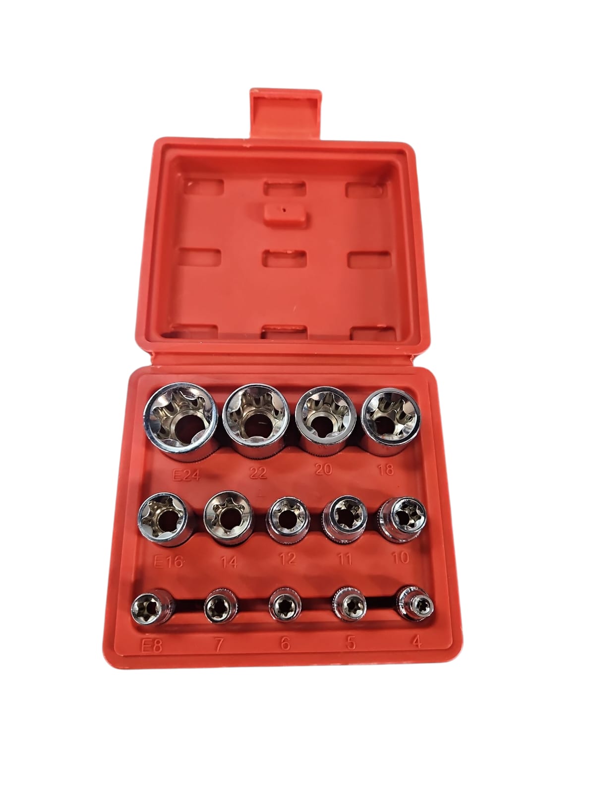 🔩 EXTRA German Style Impact Socket TORX komplekts 14gab (E4–E24)