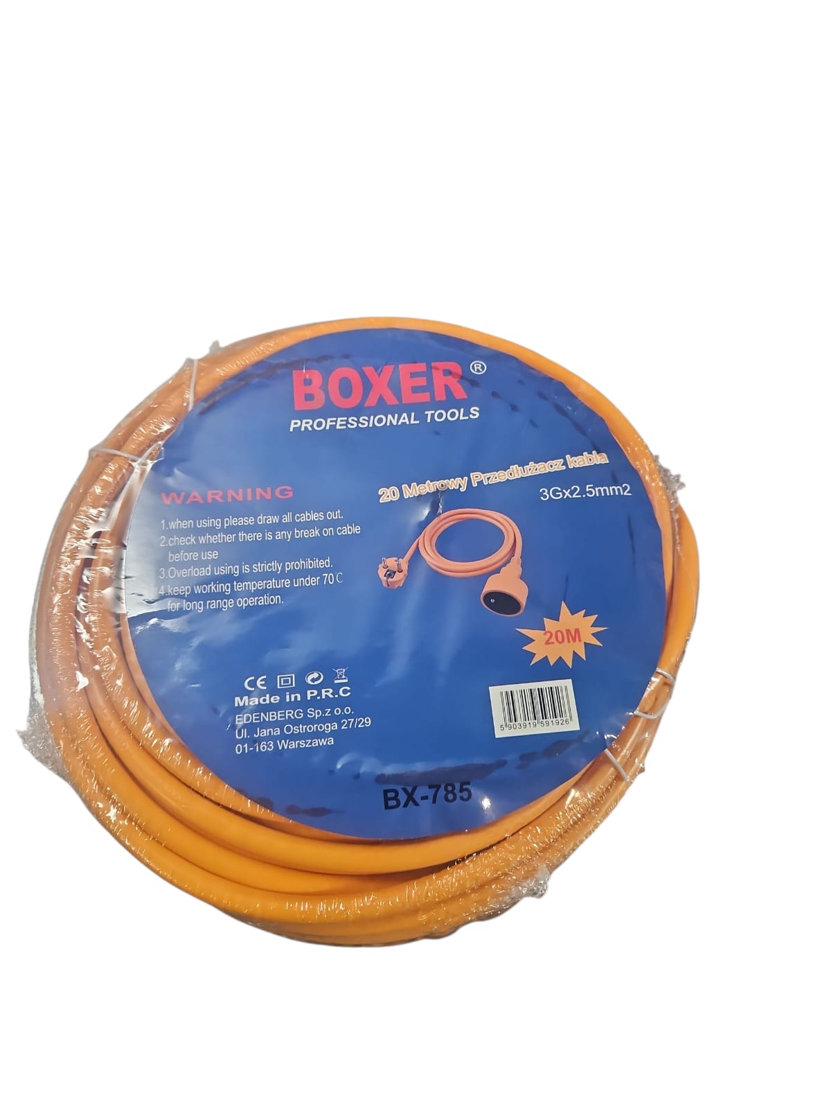 BOXER Professional Tools – Pagarinātājs (elektro kabelis) ⚡