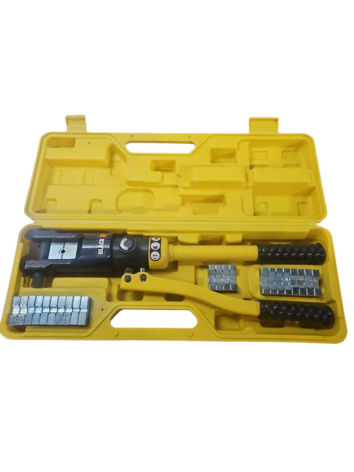 BLACK Hidrauliskā prese – 18 tonnas spiediens, 12 uzgaļi