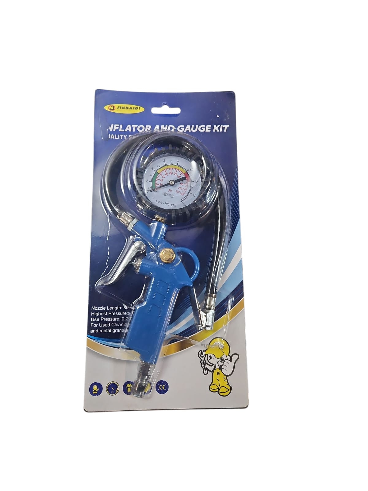 Riepu piepumpēšanas un spiediena mērītājs