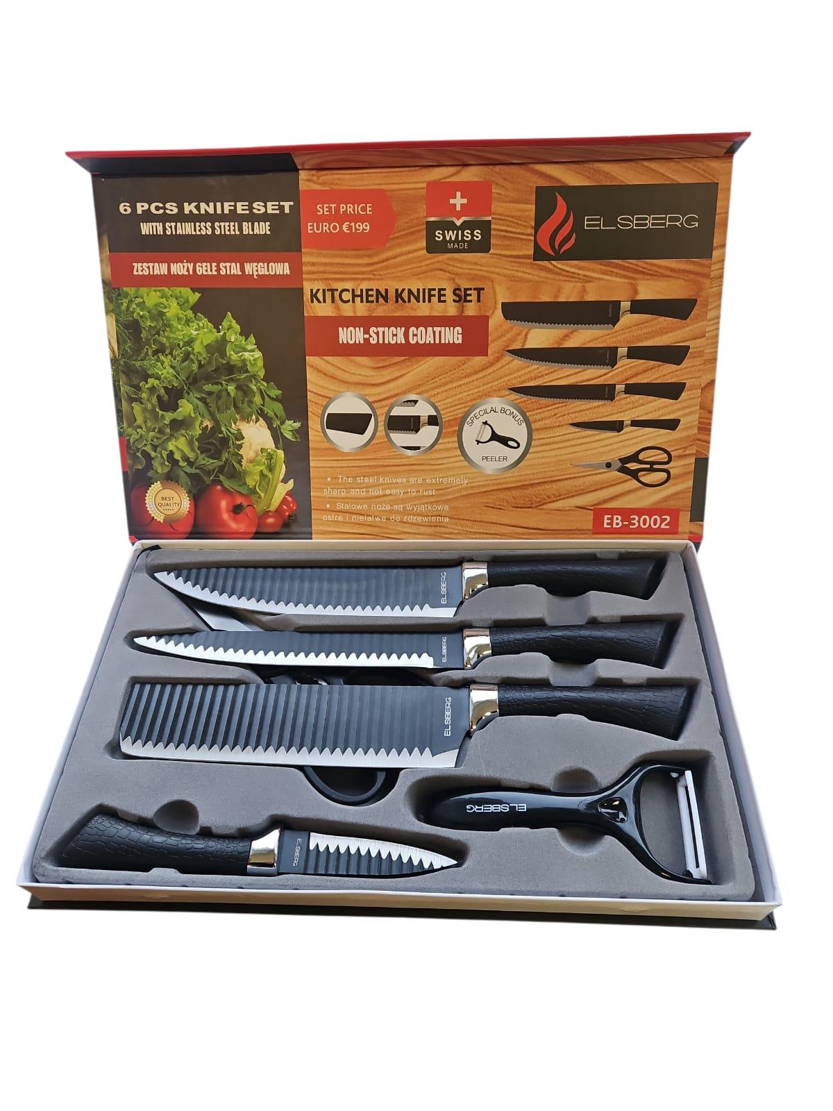 6 daļu virtuves nažu komplekts