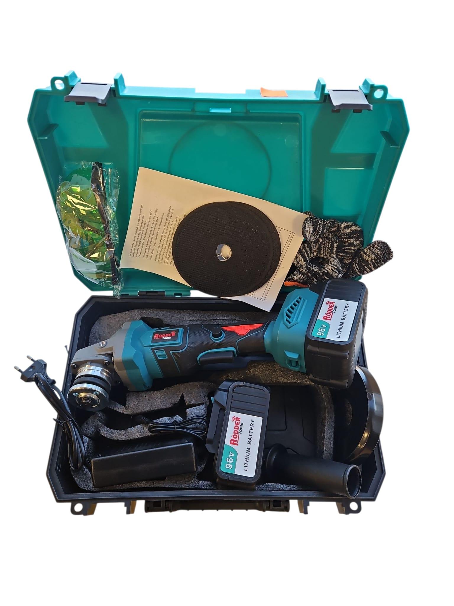 Rödder Tools akumulatora leņķa slīpmašīnai, 96V