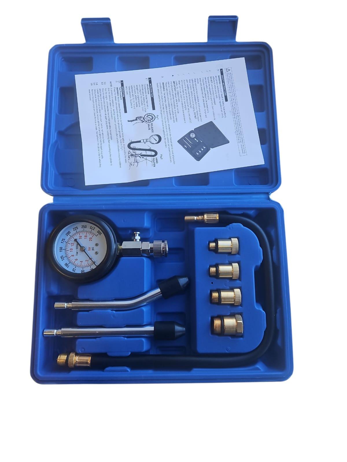 Kompresijas spiediena testeris – 8 gab. komplekts