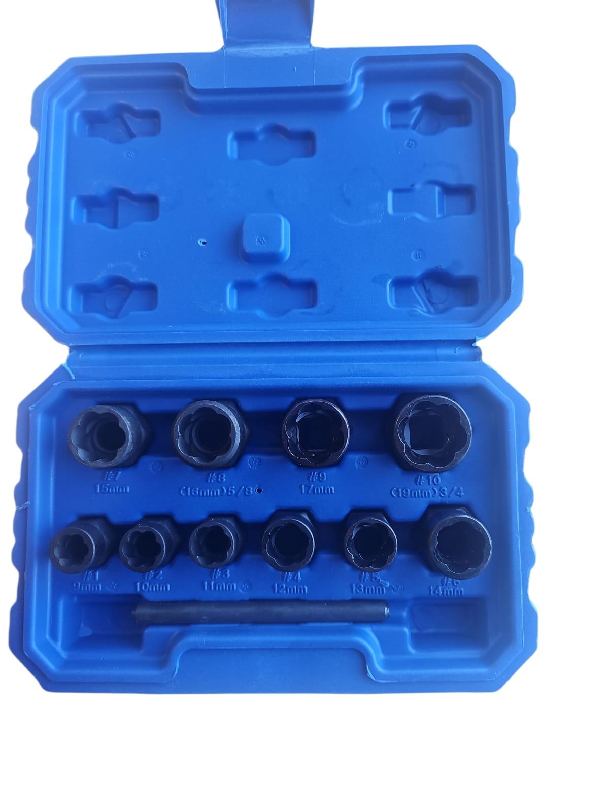 skrūvju izvilcēju komplekts