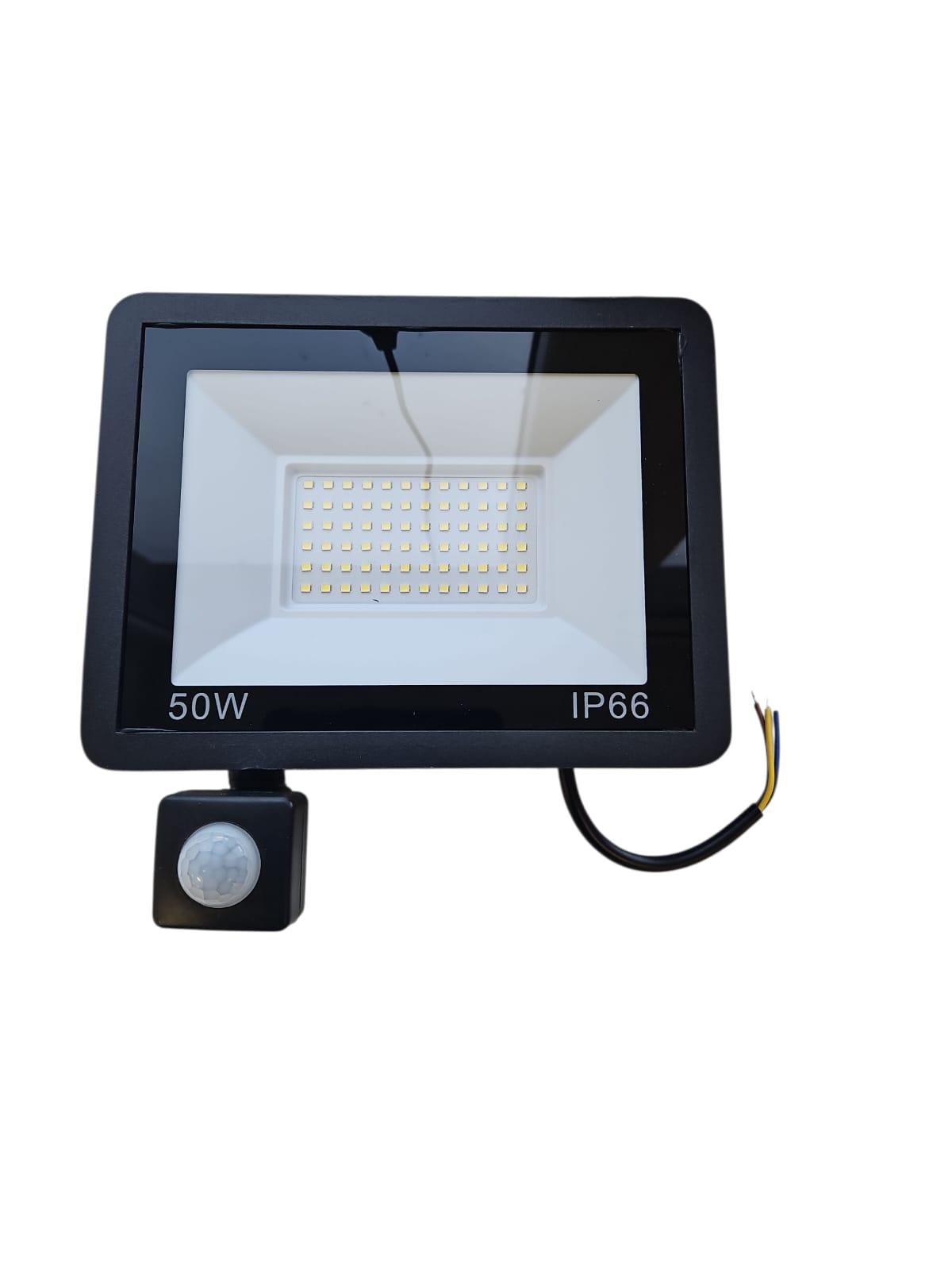 LED prožektors ar kustības sensoru, 50 W