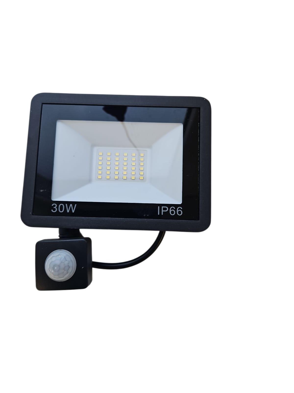 LED prožektors ar kustības sensoru, 30W