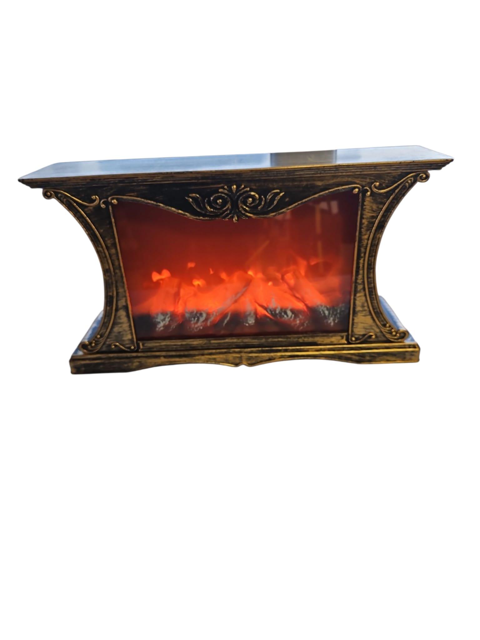 LED dekoratīvais kamīna dekors ar Bluetooth skaļruni