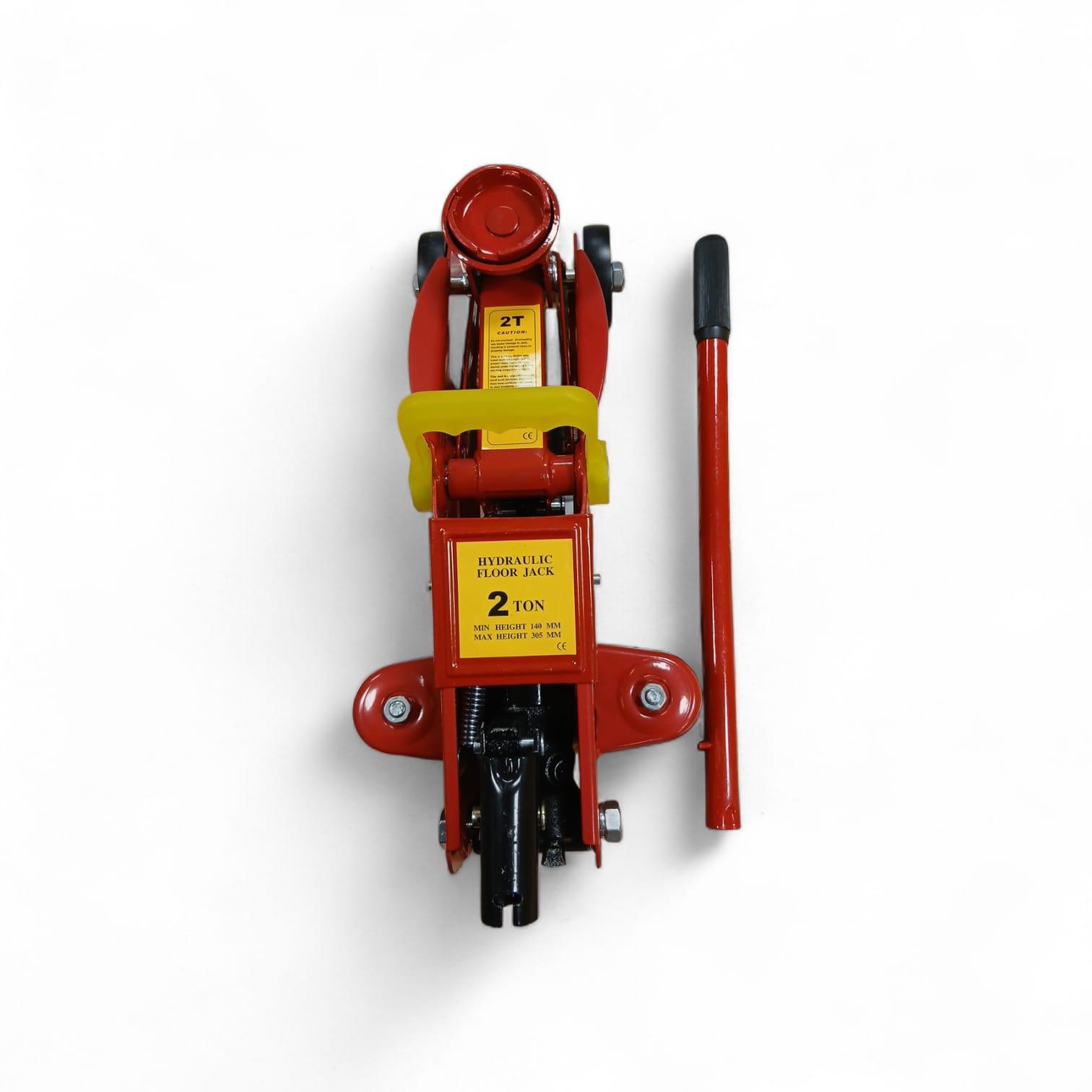 Hidrauliskais domkrats ar celtspēju 2 tonnas