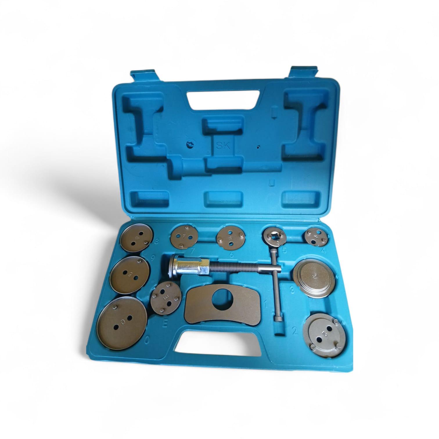 Bremžu suportu virzuļu atspiešanas/ieskrūvēšanas instrumentu komplekts