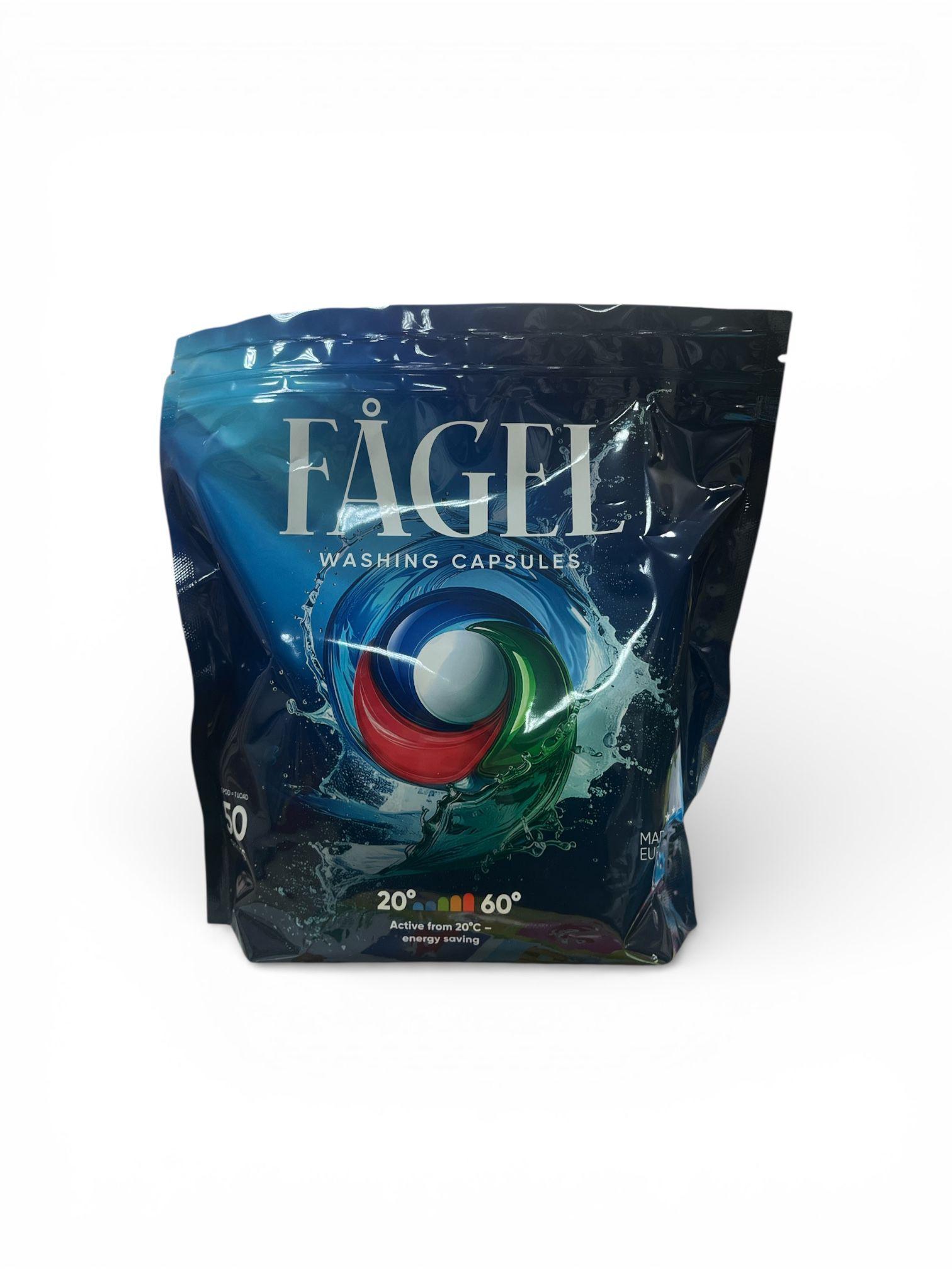 FÅGEL veļas mazgāšanas kapsulas (50 gab.)