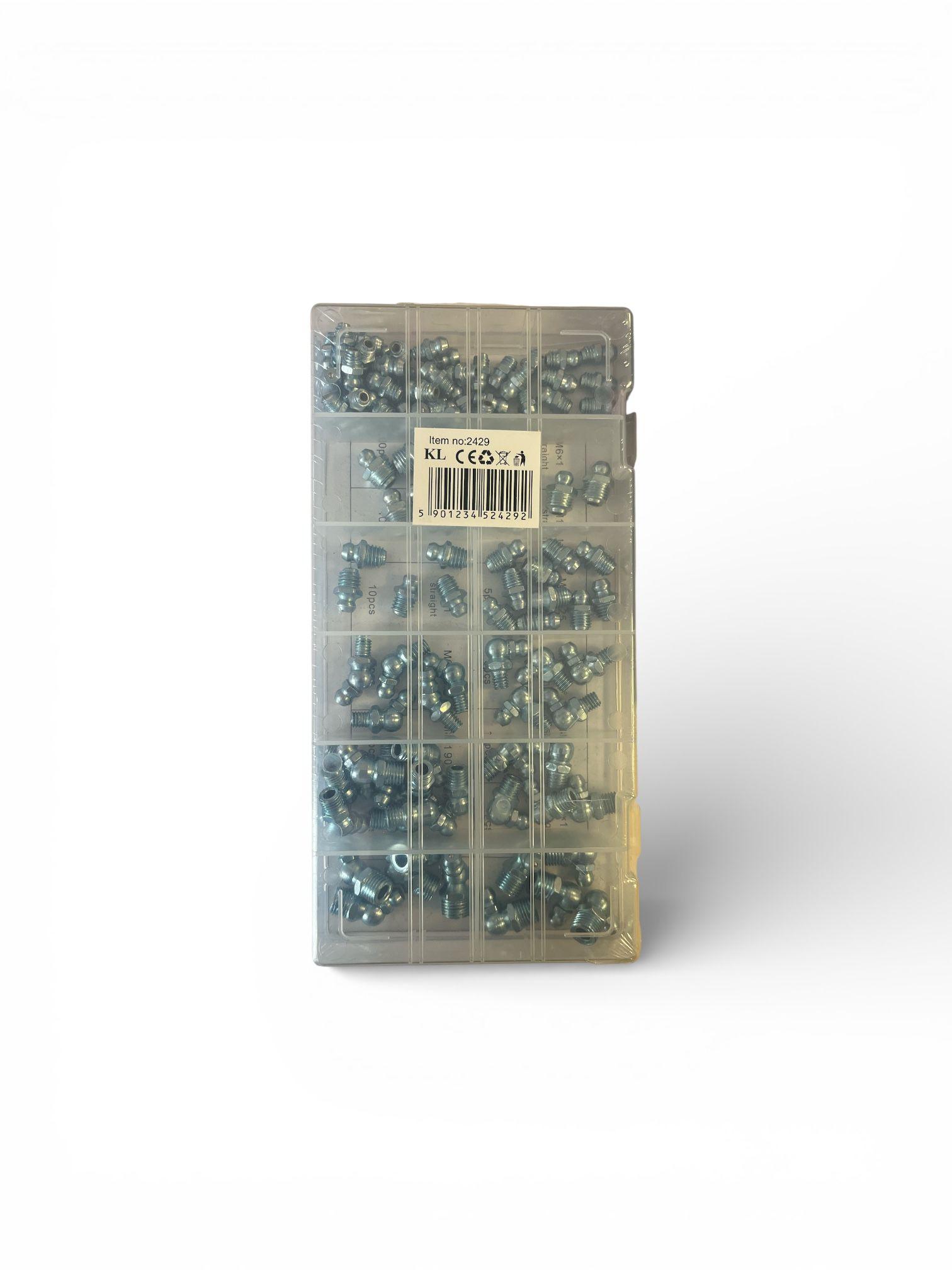 110 gab. hidraulisko eļļošanas nipļu komplekts