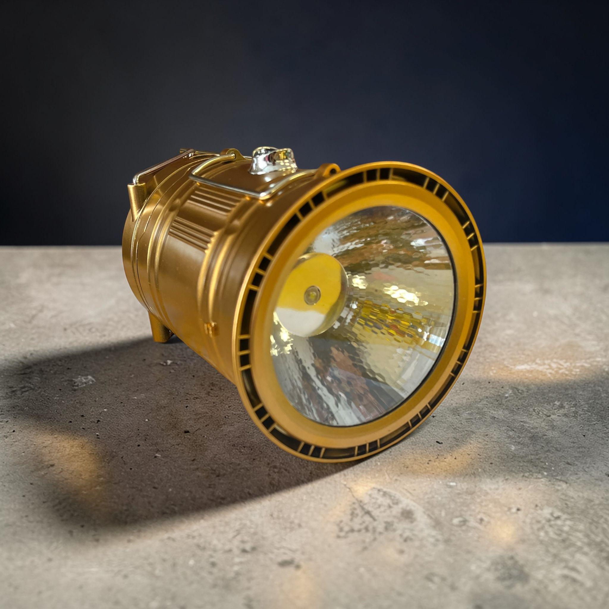 uzlādējama kempinga laterna ar saules paneli