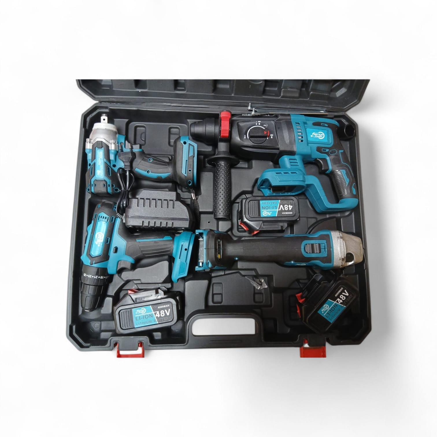 Akumulatora instrumentu komplekts 4 vienā