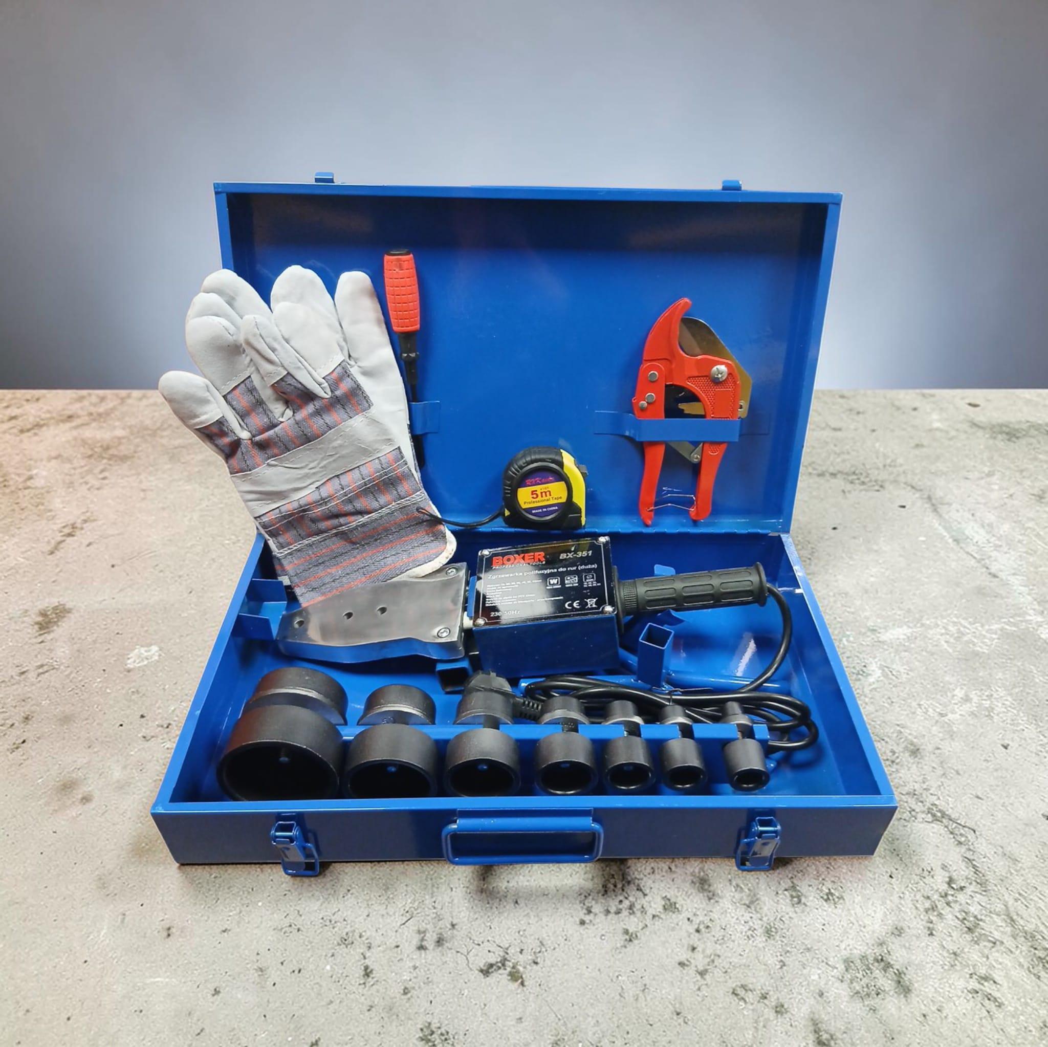 polifūzijas metināšanas aparāts plastmasas caurulēm, 2850W