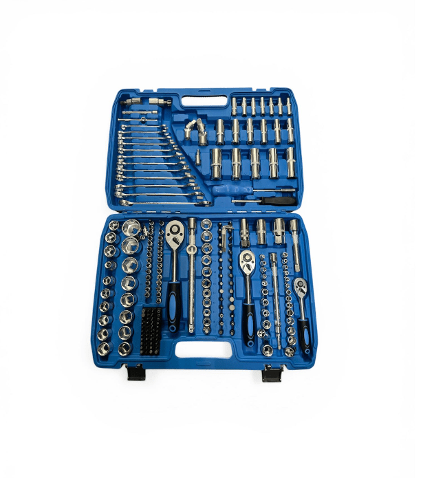 Instrumentu komplekts 216 gab. (1/4", 3/8", 1/2") ar koferi