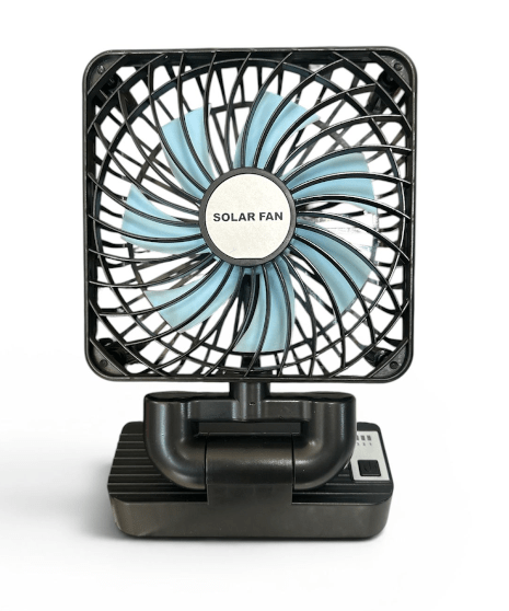 Saules uzlādes ventilators "Double Head Charging Fan
