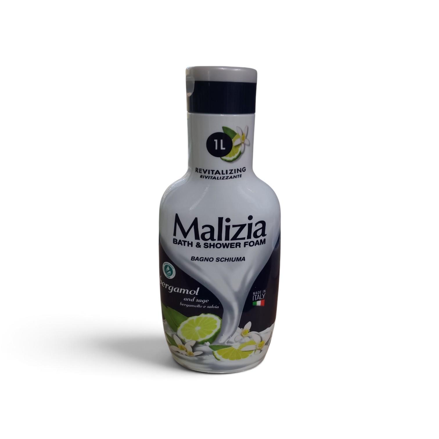 Vannas un dušas putas Malizia Bergamot & Sage, 1 l
