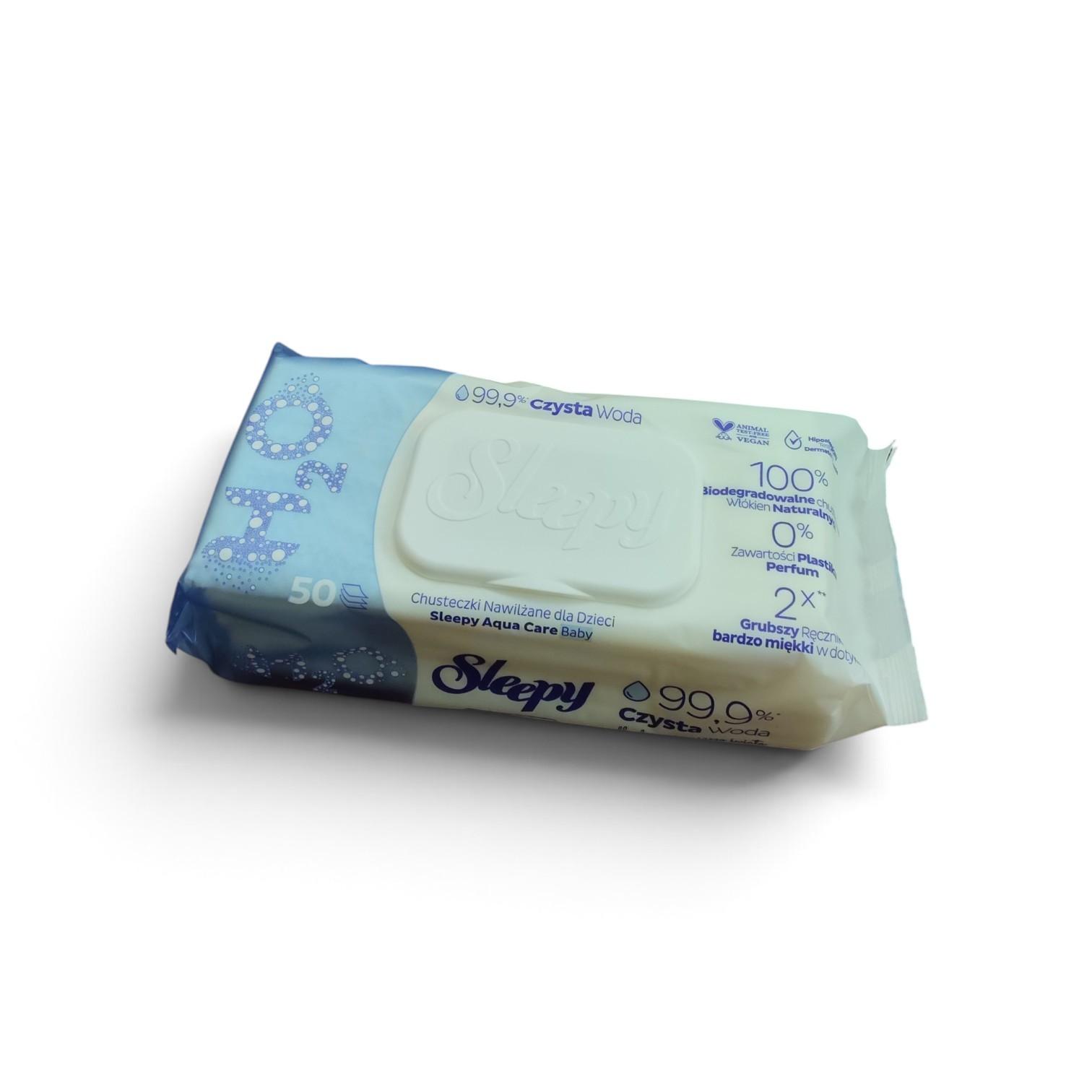 Sleepy Aqua Care Baby mitrās salvetes bērniem